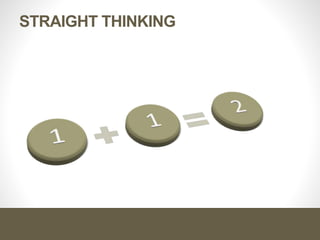 STRAIGHT THINKING
 