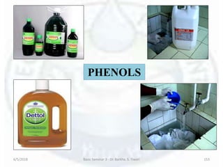 6/5/2018 Basic Seminar 3 - Dr. Barkha. S. Tiwari 153
PHENOLS
 