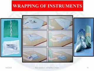WRAPPING OF INSTRUMENTS
6/5/2018 Basic Seminar 3 - Dr. Barkha. S. Tiwari 79
 