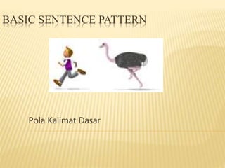 BASIC SENTENCE PATTERN
Pola Kalimat Dasar
 