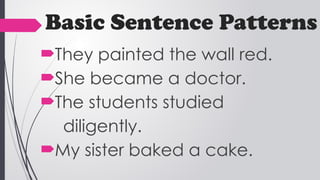 BASIC SENTENCE PATTERNS NEGLISH CLASS 7.pptx