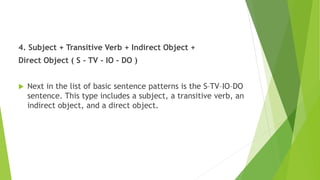 BASIC SENTENCES PATTERNS IN ENGLISH.pptx