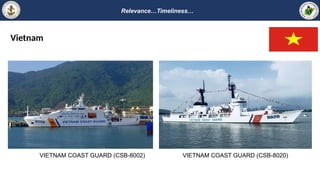 Relevance…Timeliness…
Vietnam
VIETNAM COAST GUARD (CSB-8002) VIETNAM COAST GUARD (CSB-8020)
 