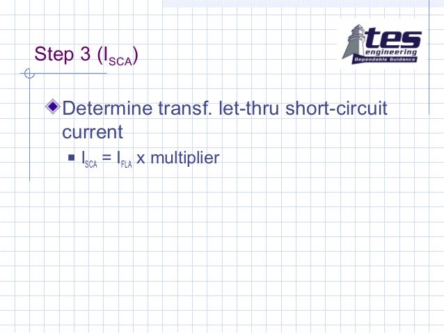 Basic short circuit calculation procedure