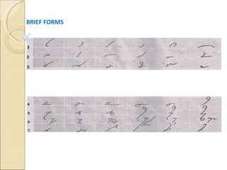 BRIEF FORMS PHRASES AND AMOUNTS End 