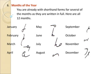 October Short Form Basic Shorthand Part 2 boa | PPT