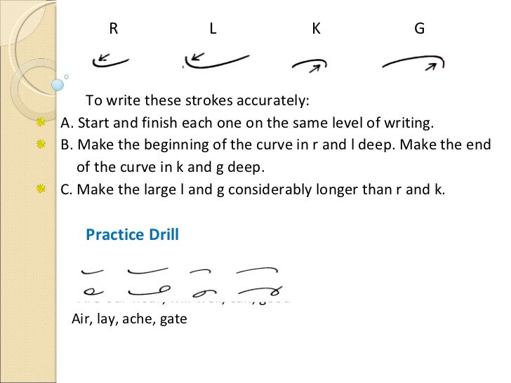 How to write shorthand writing