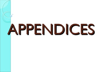 APPENDICESAPPENDICES
 