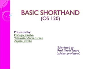 Basic Shorthand Part 3 boa