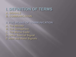 Basic signal and communication | PPTX