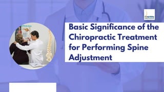 Basic Significance of the
Chiropractic Treatment
for Performing Spine
Adjustment
 