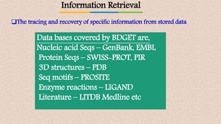 Basics in bioinformatics | PPTX