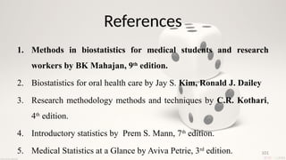 Introduction to Biostatistics in medical research | PPTX