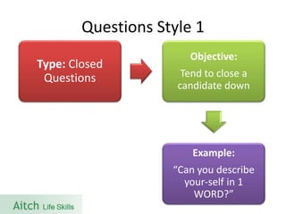 Interviewing skills - Part1 - Basics | PPTX