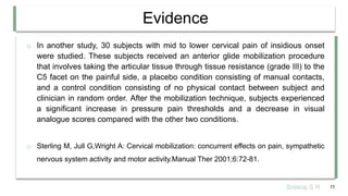 General Concepts and Evidence for Joint Mobilization and manipulation ...