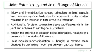 General Concepts and Evidence for Joint Mobilization and manipulation ...
