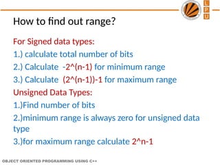 introduction to c++ and its methods class and program | PPTX