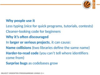 introduction to c++ and its methods class and program | PPTX