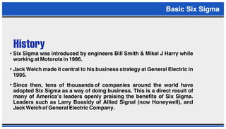 PPT ON BASIC SIX SIGMA | PDF