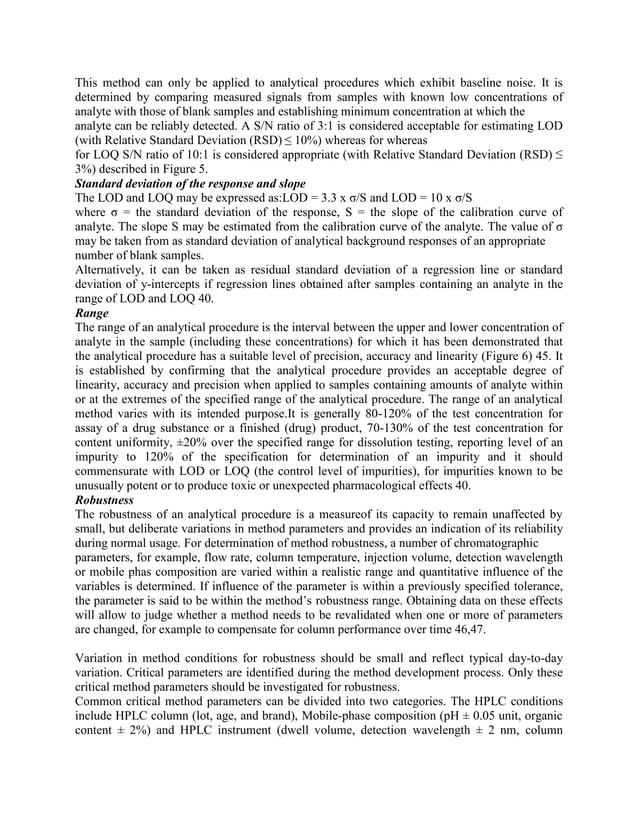 Basic skills training guide hplc method development and validation an