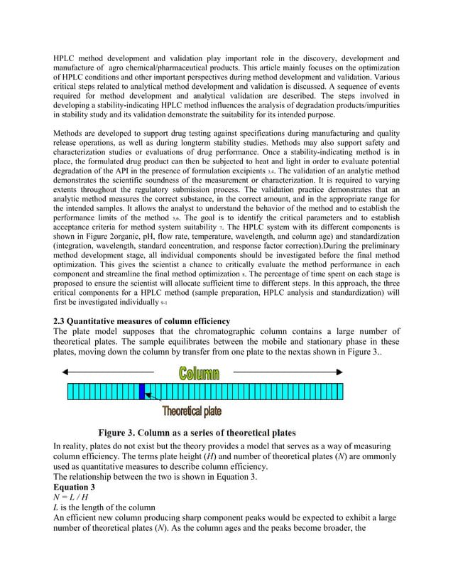 Basic skills training guide hplc method development and validation an
