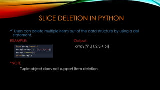 BASIC SLICING AND ADVANCED INDEXING IN NUMPY.pptx