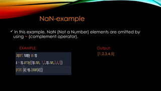 BASIC SLICING AND ADVANCED INDEXING IN NUMPY.pptx