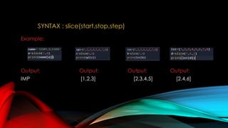 BASIC SLICING AND ADVANCED INDEXING IN NUMPY.pptx