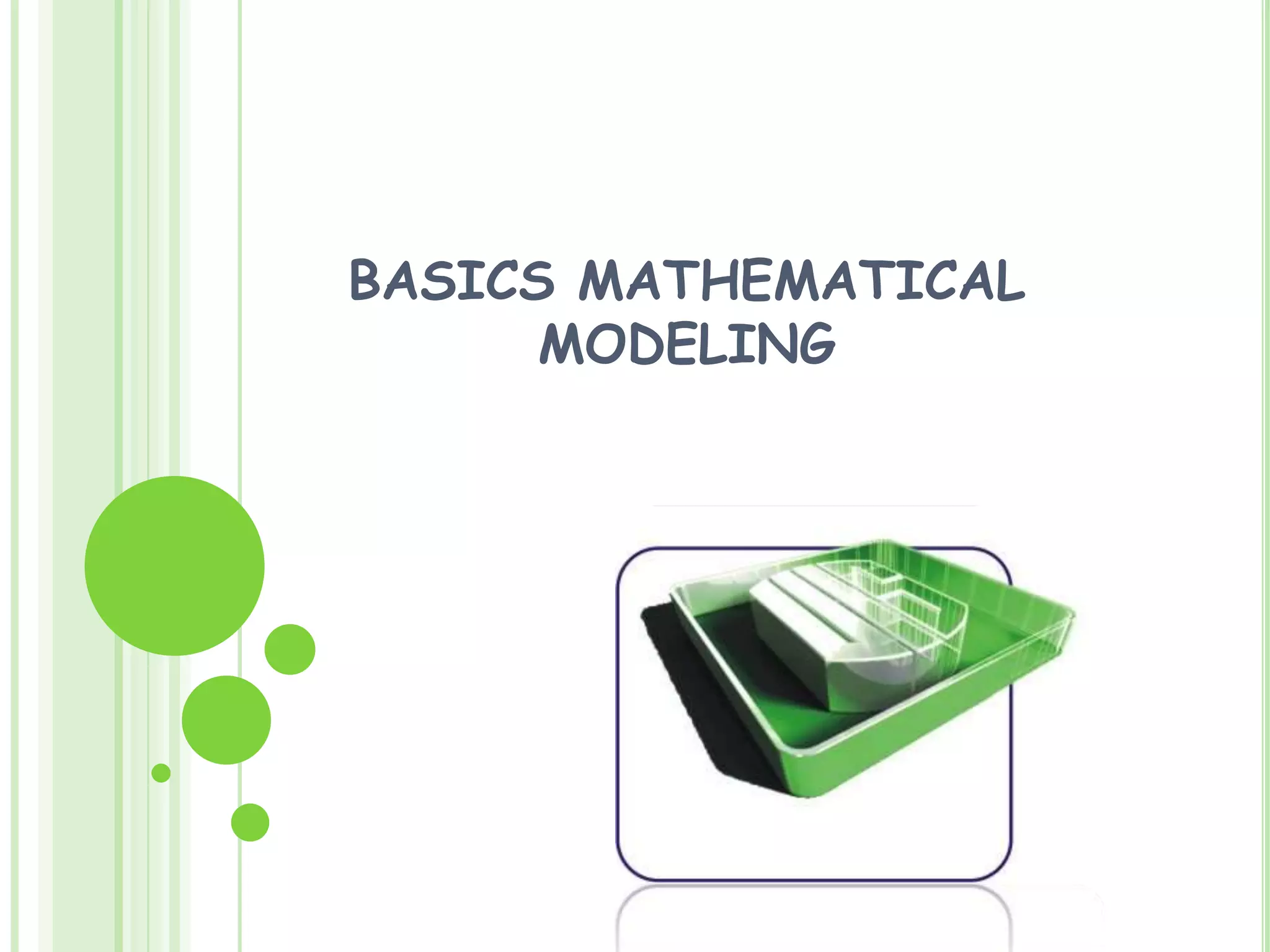 BASICS MATHEMATICAL MODELING