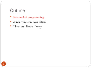 Basic socket programming | PPT