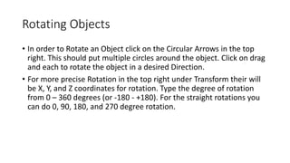Basics of 3D-Unity Tutorial.pptx | Free Download