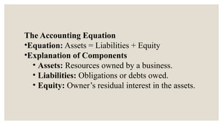 basics of accounting and concepts of acc | PPT
