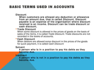 Basics of accounts1 | PPT