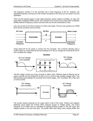 Modifying Ac Frequency Basics of ac drives | PDF