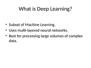 Comprehensive Guide to AI, Machine Learning, Deep Learning, and Data ...