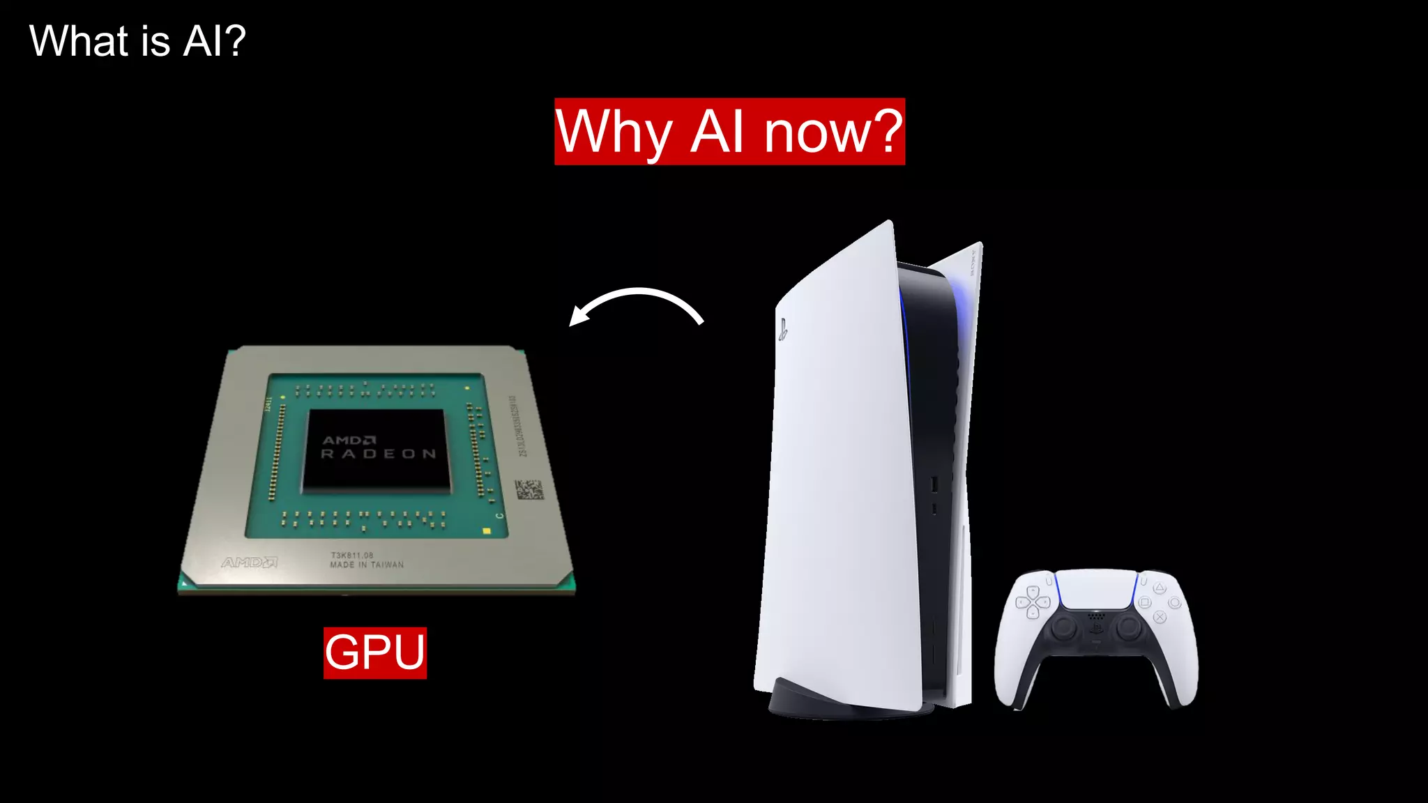 What is AI?
Why AI now?
GPU
 