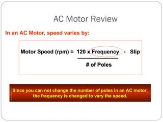 Basics of an ac drive - with motor basics | PPT
