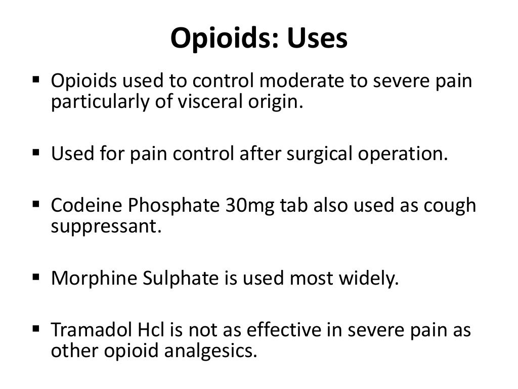 Basics of analgesic drugs