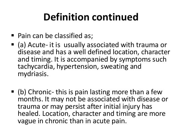 Basics of analgesic drugs