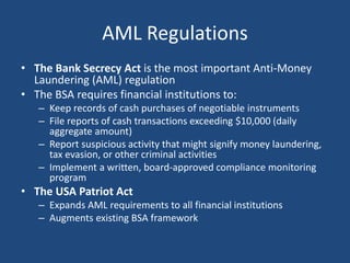 Basics of Anti-Money Laundering : A Really Quick Primer | PPTX