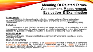 Basics of assessment | PPTX