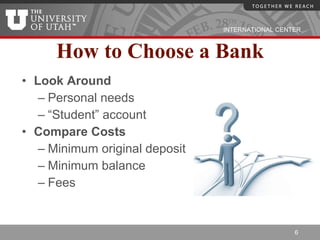 Basics of Banking in the U.S. | PPT