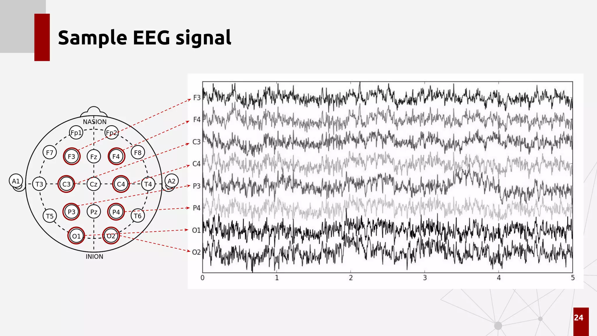 Sample EEG signal
24
 