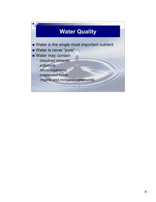 Basics of Beef Cattle Nutrition Notes | PDF