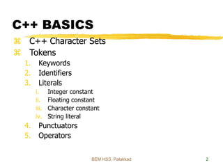 Basics of c++ | PPT