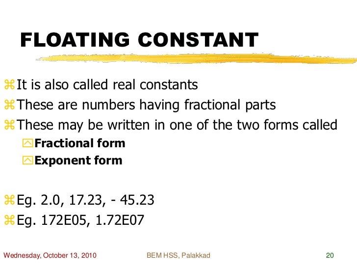 Floating Constant | x86 Assembly/Floating Point – FYZQL
