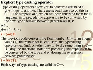Basics of c++ | PPT