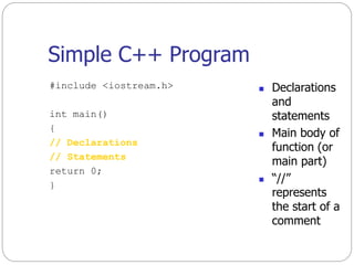 Introduction to C++ | PPT