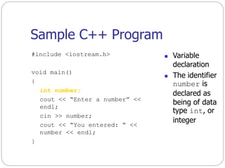 Introduction to C++