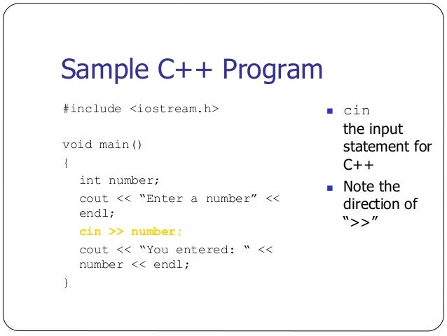 Introduction to C++